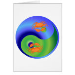 Crab Yin Yang Greeting Card