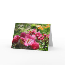 Crabapple Blossoms Easter Greeting Card