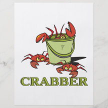 crabber bucket of crabby crabs full color flyer