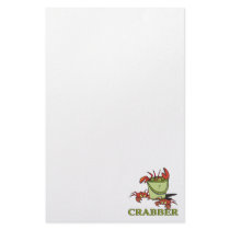 crabber bucket of crabby crabs stationery design