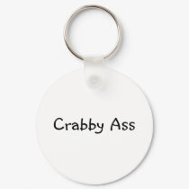 Crabby Ass keychains by TeeZazzle Crabby Ass keychains