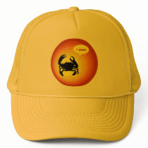 Crabby Crab says "I Pinch". Mesh Hat