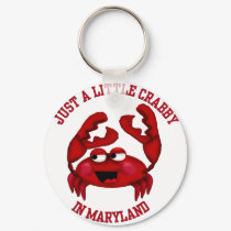 Crabby in Maryland keychains
