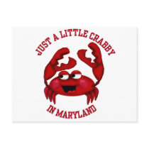 Crabby in Maryland postcards