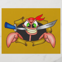 Crabby Pirate Custom Flyer