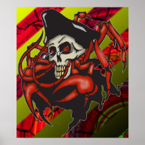 Crabby Pirate Print and Poster posters