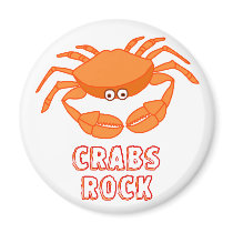 Crabs Rock Fridge Magnets