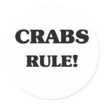 Crabs Rule stickers