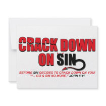 Crack Down On Sin... invitations
