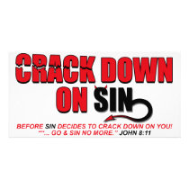 Crack Down On Sin... photo cards