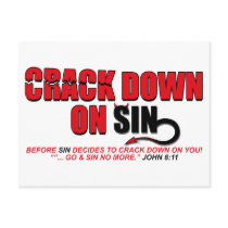 Crack Down On Sin... postcards