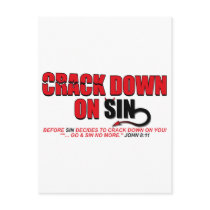 Crack Down On Sin... postcards