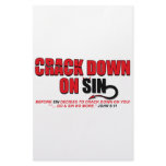 Crack Down On Sin... Custom Stationery