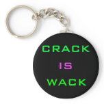 Crack is Wack keychains