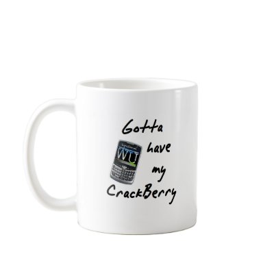 Crackberry Coffee Mug by chrystynen