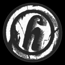 Cracked Circle H stickers