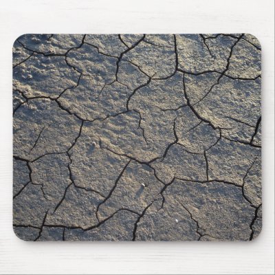 Cracked Dry Earth Mud Mouse Pad by ScenicEarthStudios
