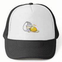 cracked egg trucker hat