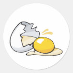 cracked egg stickers
