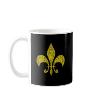 Cracked Gold Ceramic Coffee Mug