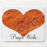 cracked heart, Prayer Works Mouse Pad