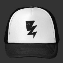 Cracked Lightning Bolt Trucker Hat hats