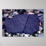 Cracked Mani stone posters