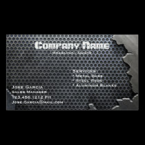 Cracked Metal business cards