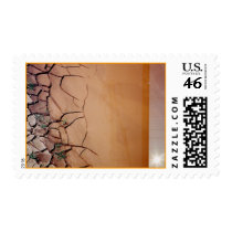 Cracked Mudscape postage