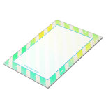 Cracked Ombre Stripes Personalized Notepad