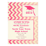 Cracked Ombre Zigzag 2012 Graduation Announcement