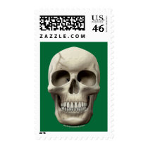 Cracked Skull postage by thefrozenduck Cracked Skull postage