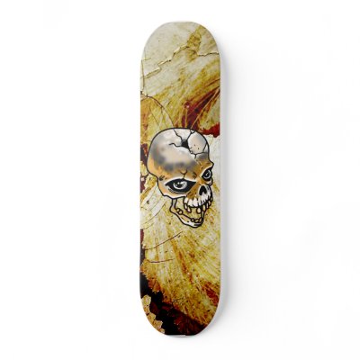 Cracked Skull Skateboard by Earnest