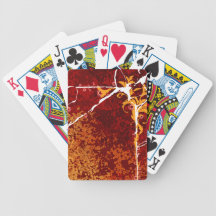 Cracked Texture Bicycle Playing Cards