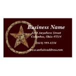 Cracked Western Star/Badge Business Cards business cards