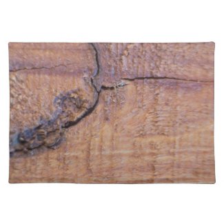 Cracked Wood Placemat placemat
