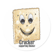 Cracker supporting Obama stickers