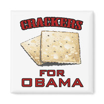 Crackers for Obama magnets