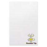 cracking up cracked egg stationery design