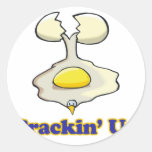 cracking up cracked egg stickers