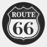 Crackled Rte 66 Sticker