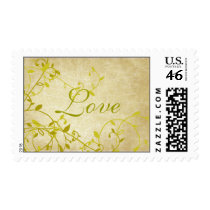 Crackled Sweet Vines Vintage Wedding Postage