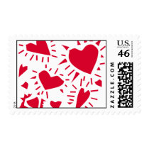 Crackling Hearts stamps