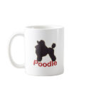 Cradle Black Poodle Mug by LittleMilkyShop Cradle Black Poodle Mug