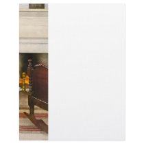 Cradle Near Fireplace letterhead
