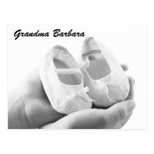 Cradled Baby Shoes Postcards