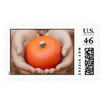 Cradled Pumpkin postage