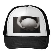Cradling a Pregnant Tummy Trucker Hat