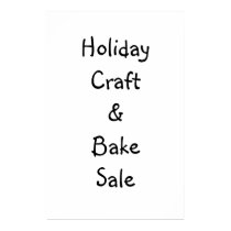 Craft & Bake Sale Sign posters