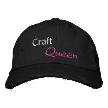Craft Queen Distressed Cap Embroidered Hats